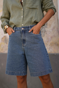 Denim Bermuda Shorts