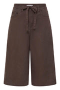 Brown Denim Bermuda Shorts