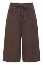 Brown Denim Bermuda Shorts