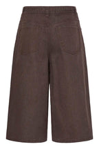 Brown Denim Bermuda Shorts