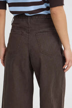 Brown Denim Bermuda Shorts