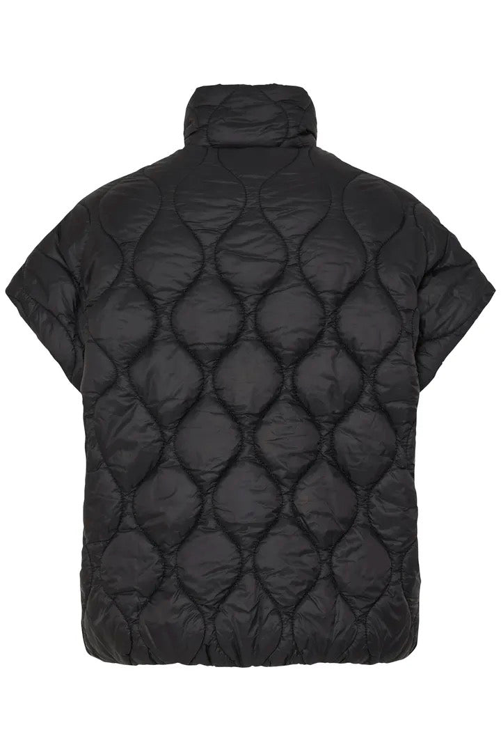 Funnel Neck Quilted Gilet