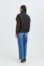Funnel Neck Quilted Gilet