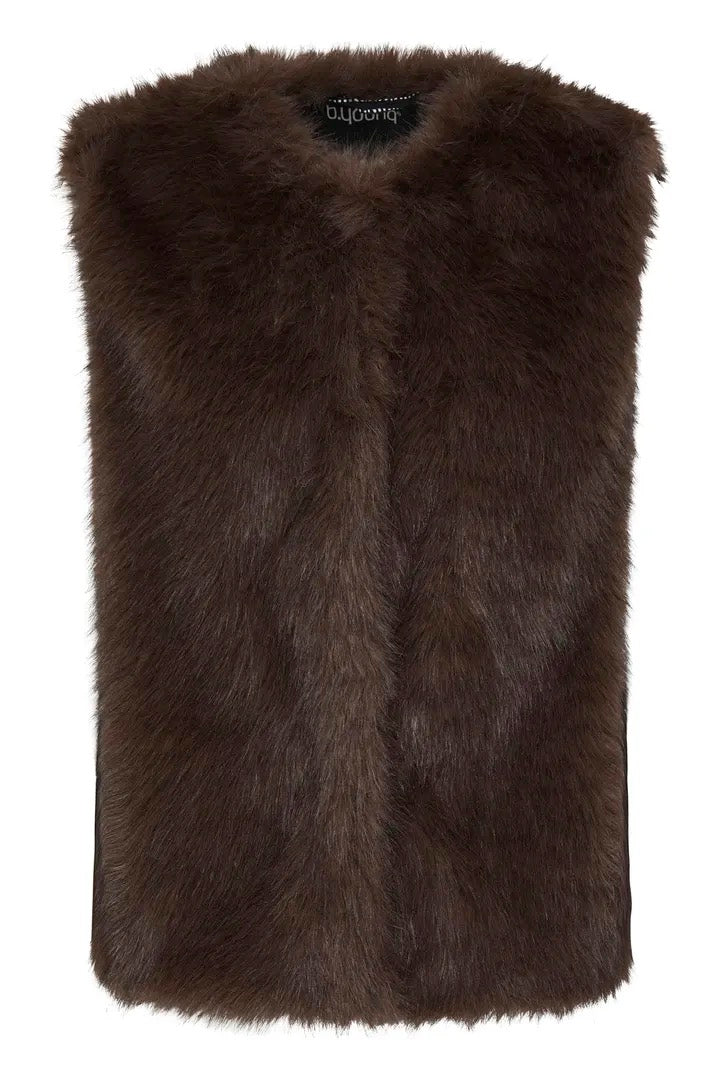 Brown Fur Gilet