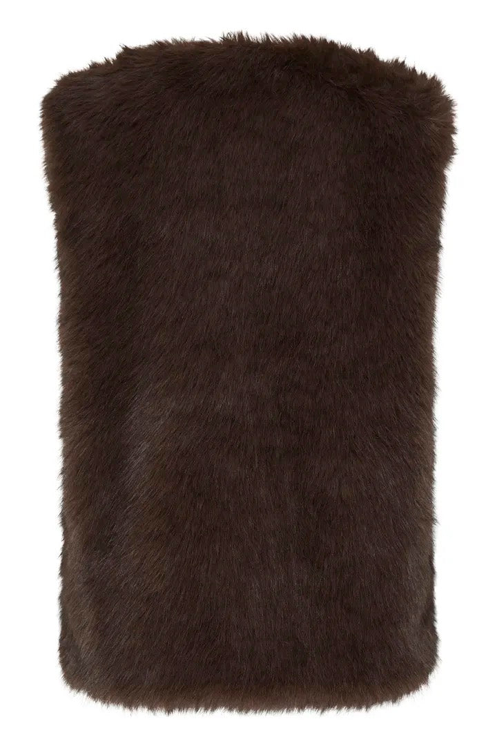 Brown Fur Gilet