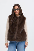 Brown Fur Gilet