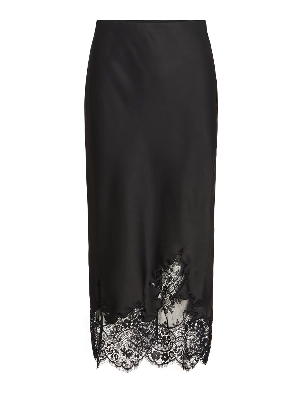Satin and Lace Skirt brown