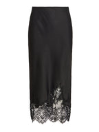 Satin and Lace Skirt brown