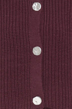 Chunky Knit Waistcoat With Hammered Buttons