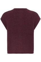 Chunky Knit Waistcoat With Hammered Buttons