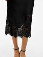 Satin and Lace Skirt
