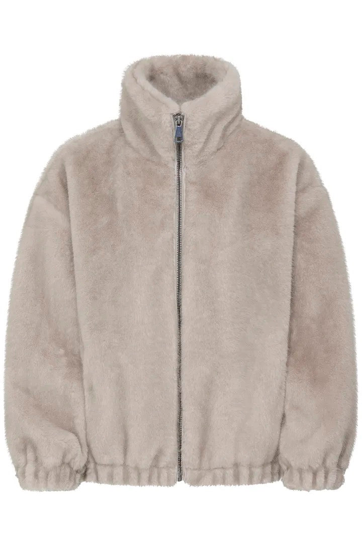 Faux Fur Bomber Jacket