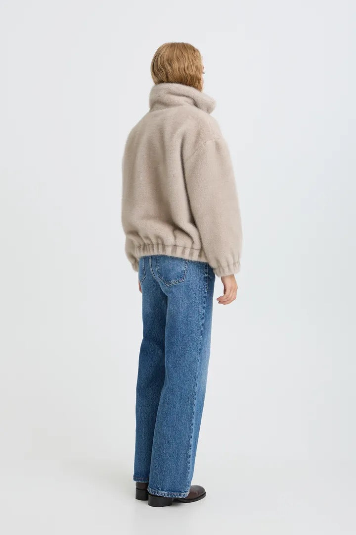 Faux Fur Bomber Jacket