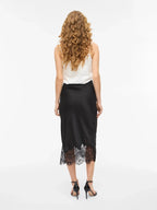 Satin and Lace Skirt