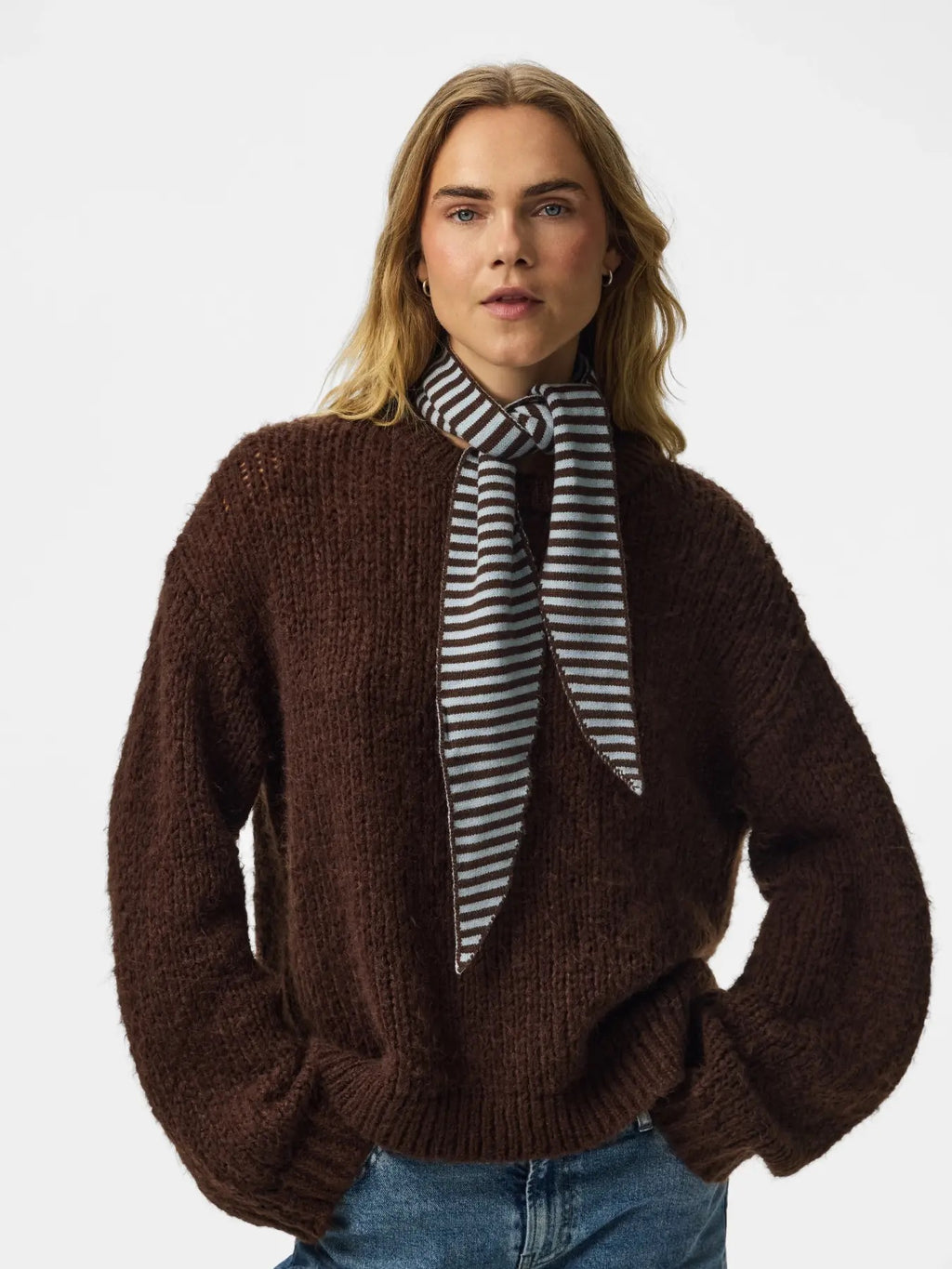 Knitted Triangle Scarf
