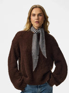 Knitted Triangle Scarf