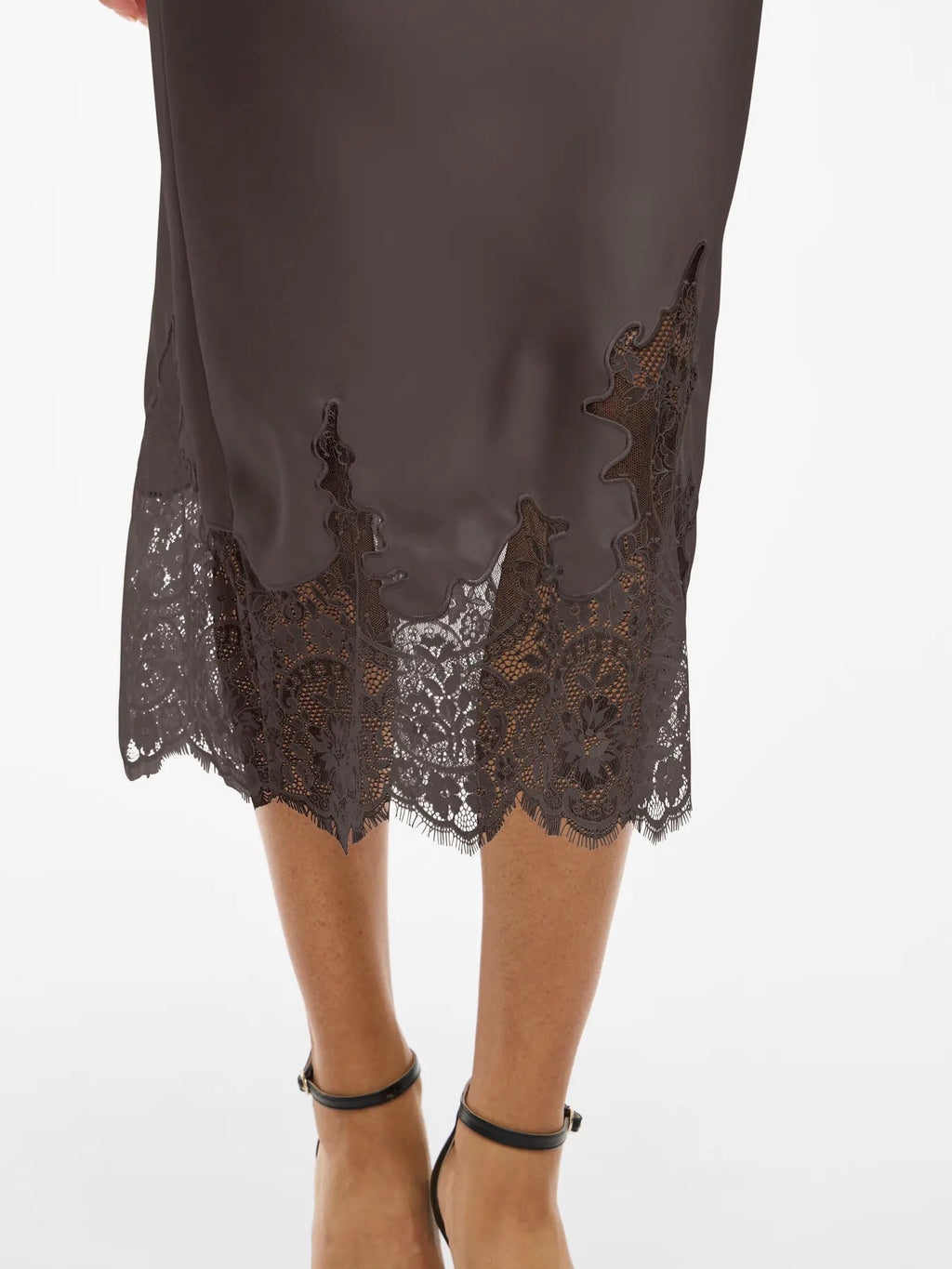 Satin and Lace Skirt