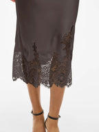 Satin and Lace Skirt
