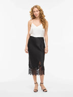 Satin and Lace Skirt