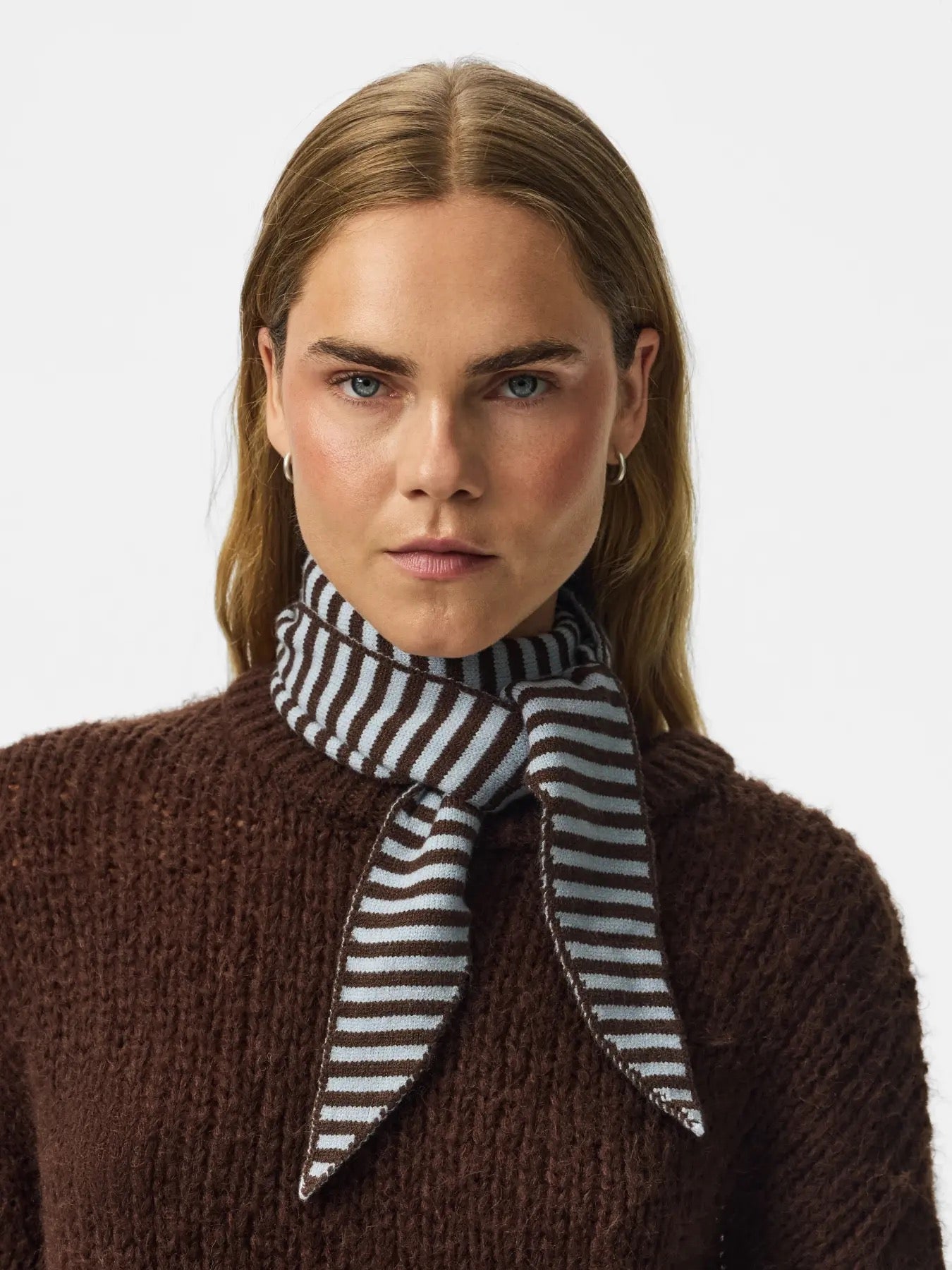 Knitted Triangle Scarf
