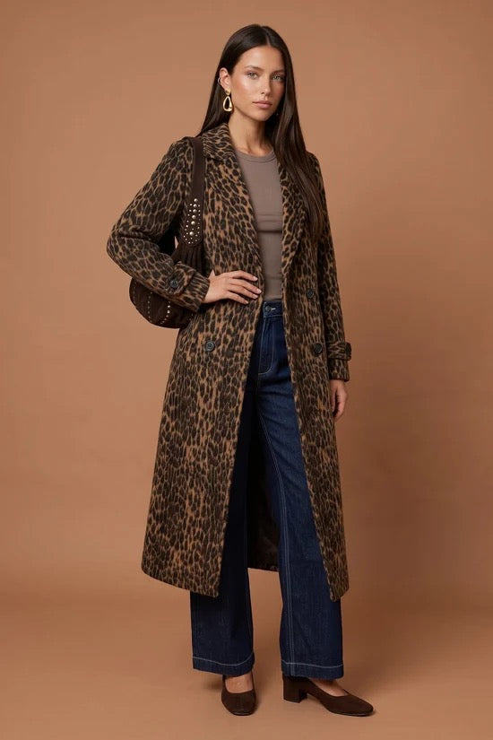 Leopard Print Coat - Small Print