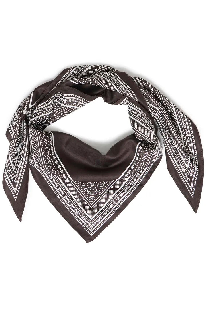 Brown Paisley Scarf