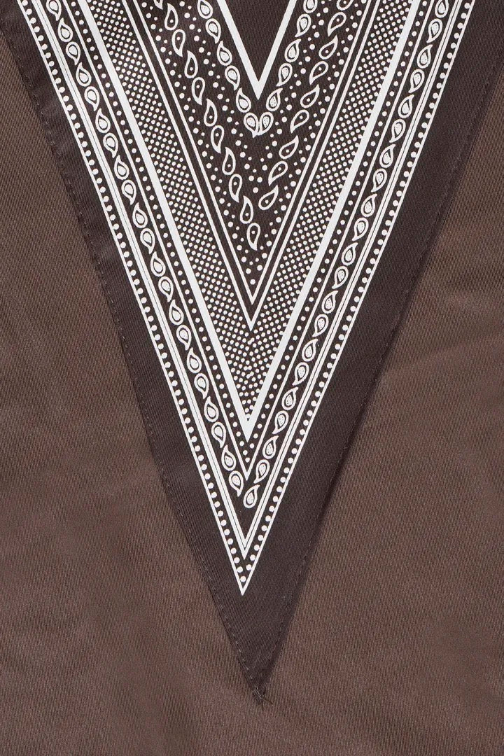 Brown Paisley Scarf