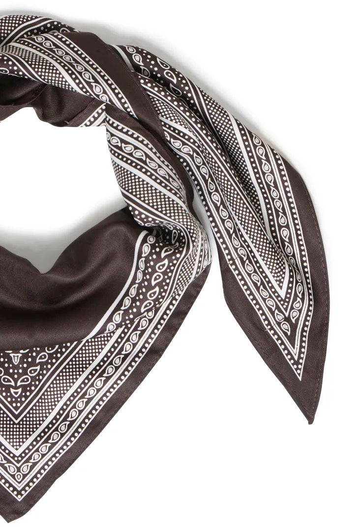 Brown Paisley Scarf