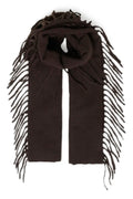 Fringed Brown Scarf