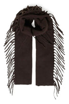 Fringed Brown Scarf