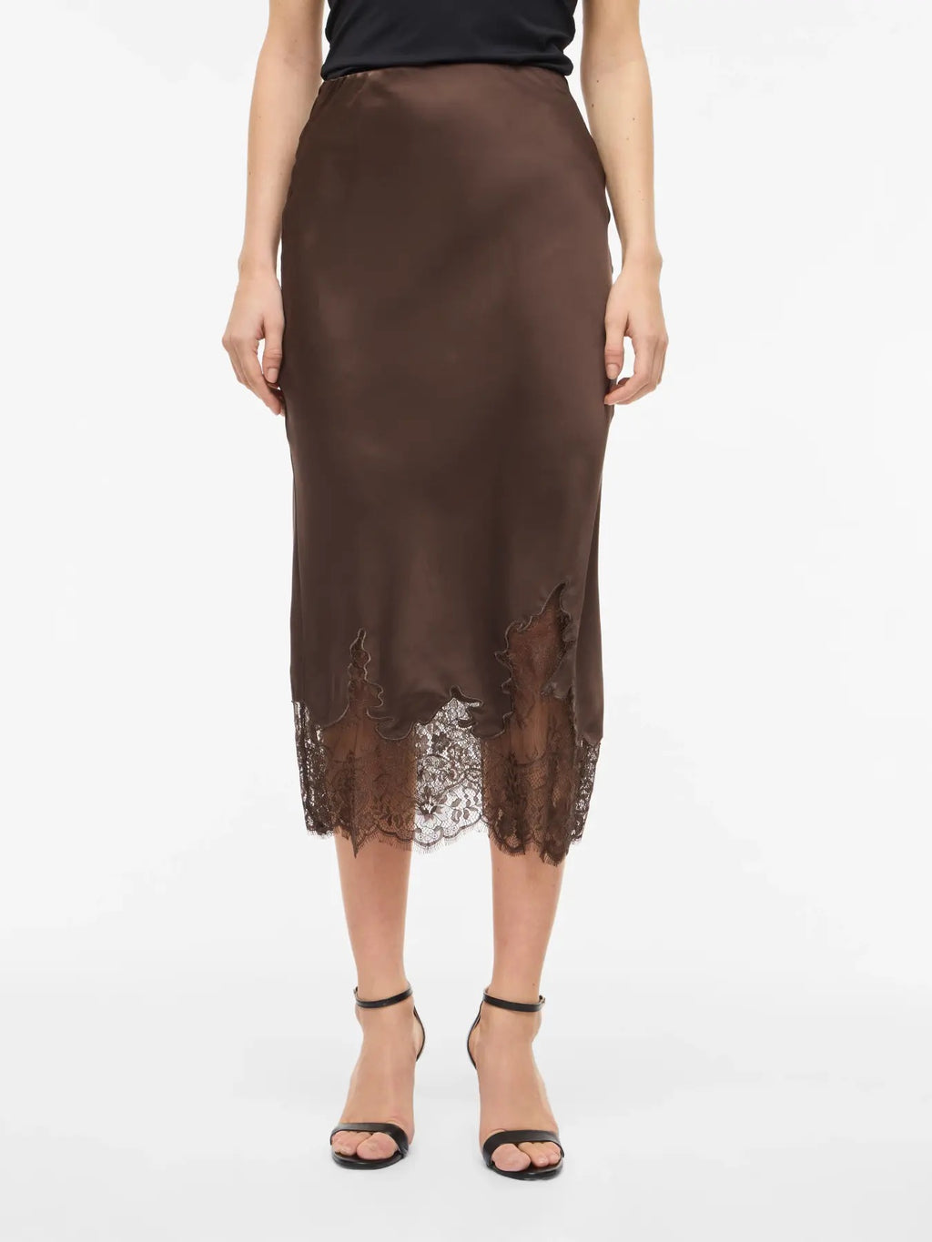 Satin and Lace Skirt