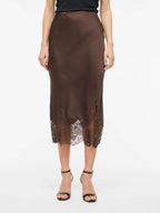 Satin and Lace Skirt