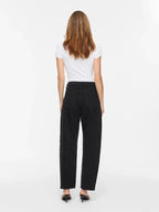 Black Washed Barrel Leg Jeans