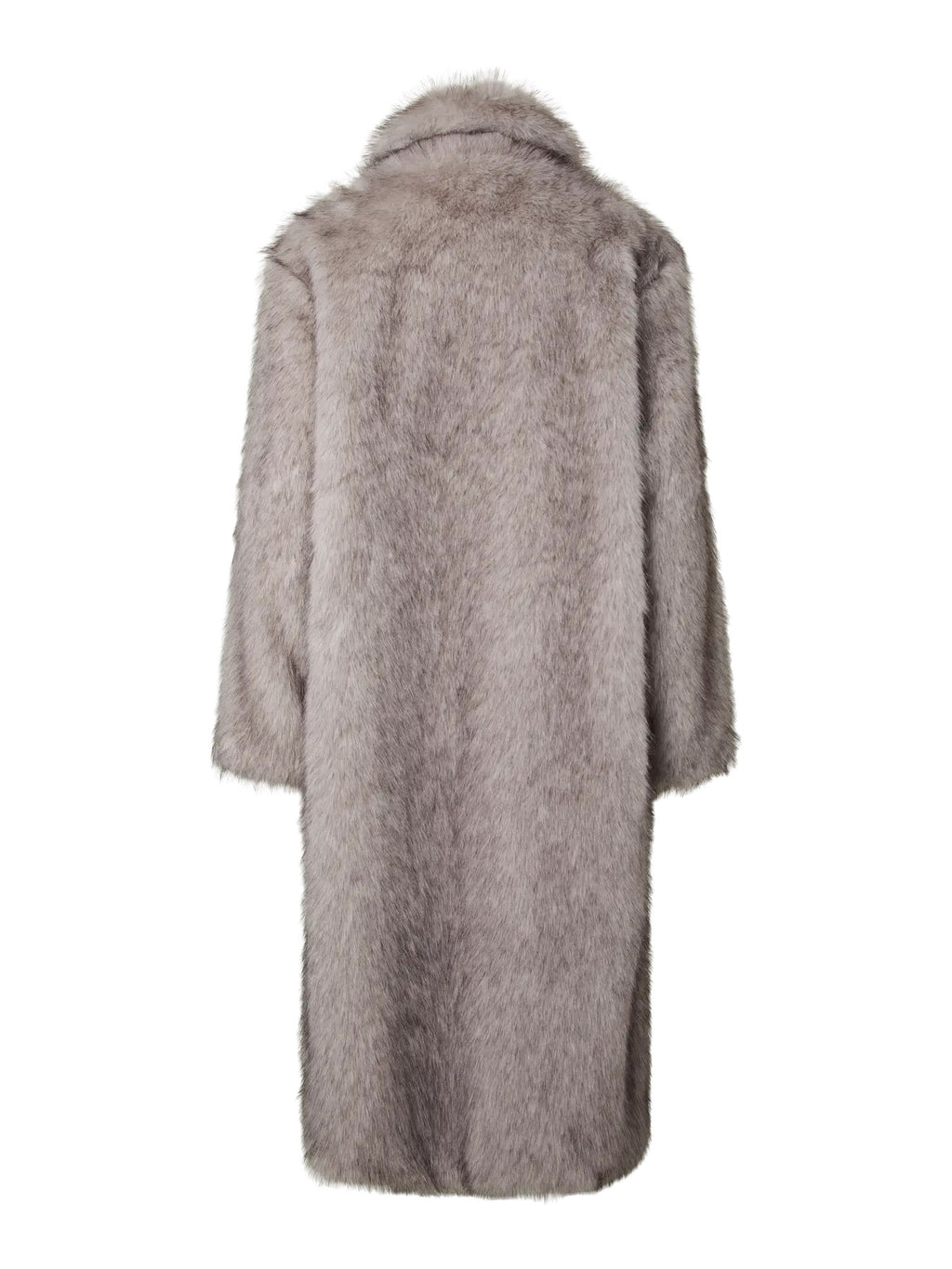 Stone Long Fur Coat