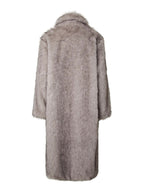 Stone Long Fur Coat
