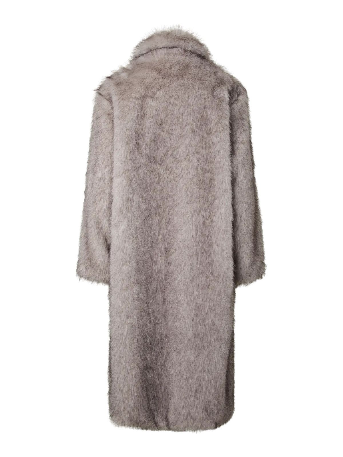Stone Long Fur Coat