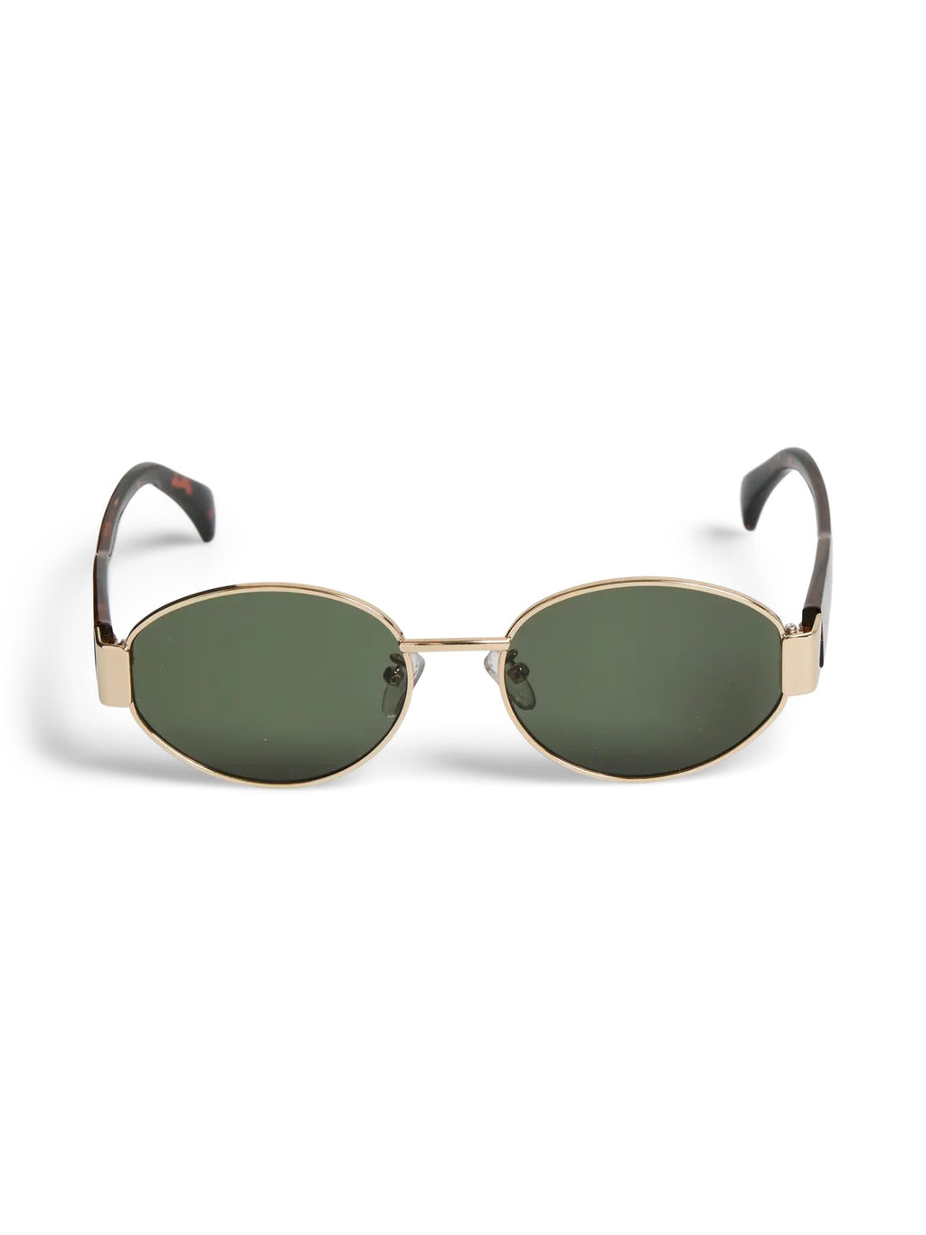Oval Gold and Tortoiseshell Sunglasses