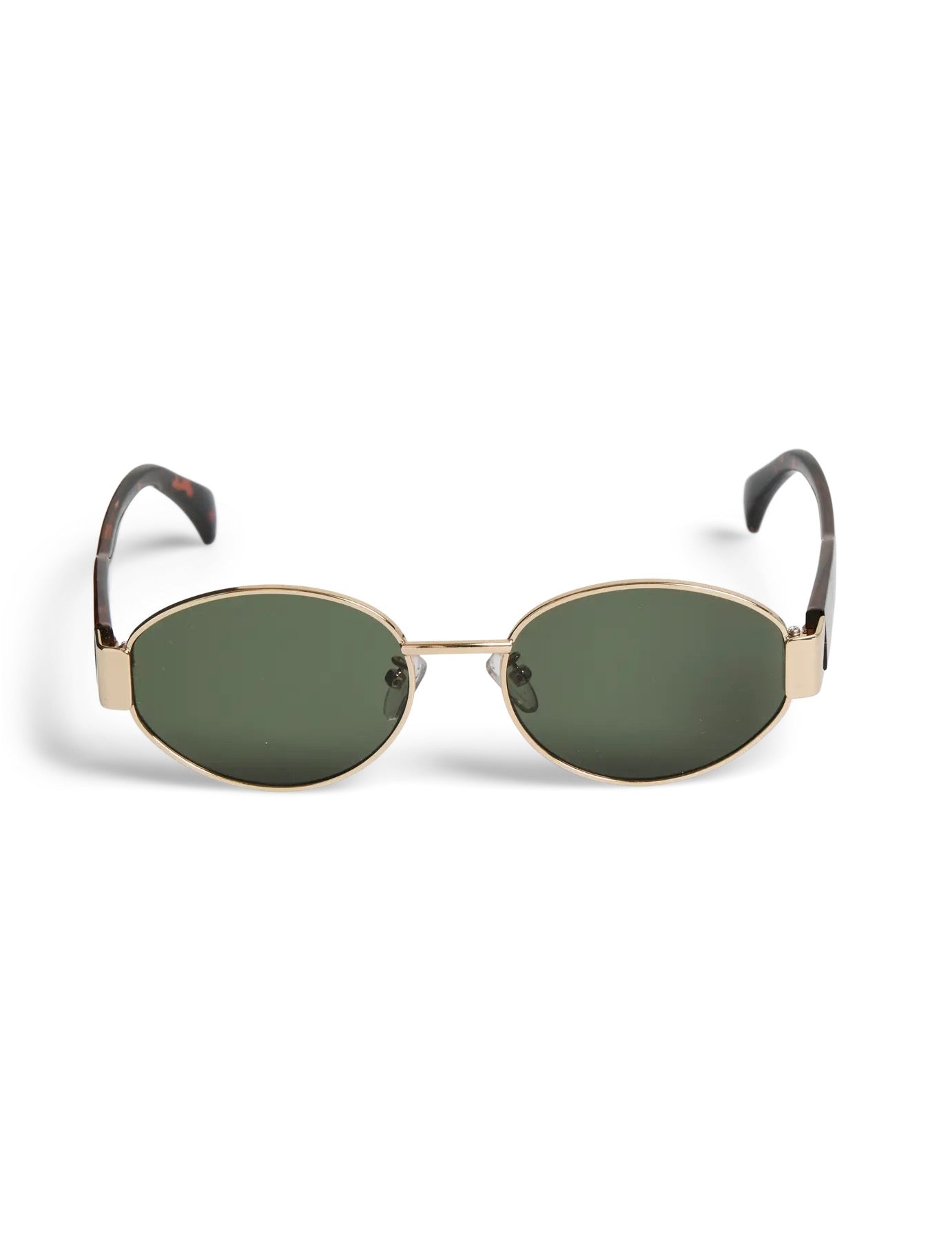 Oval Gold and Tortoiseshell Sunglasses
