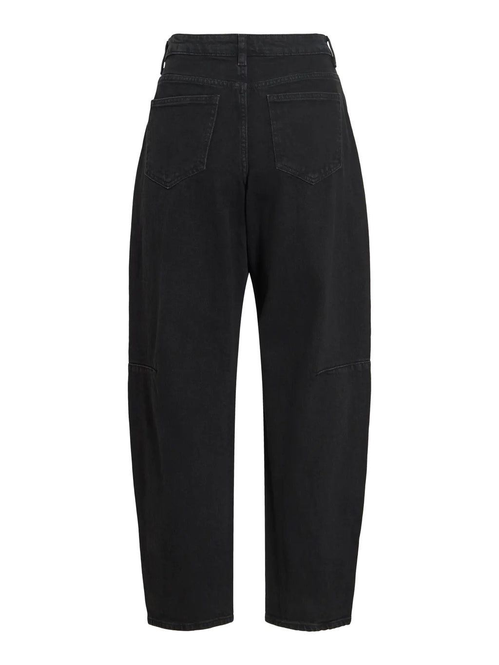 Black Washed Barrel Leg Jeans