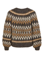 Brown and Tan Fairisle Jumper