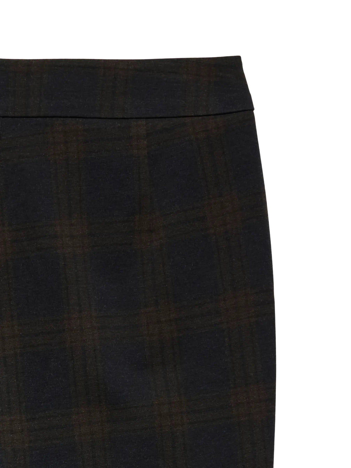 Straight Leg Check Trousers