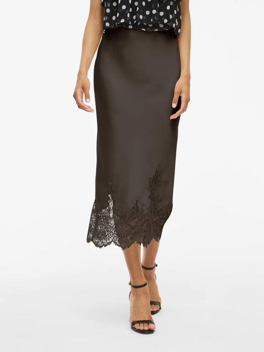 Satin and Lace Skirt