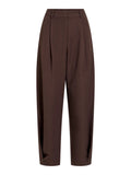 Brown Barrel Leg Trousers