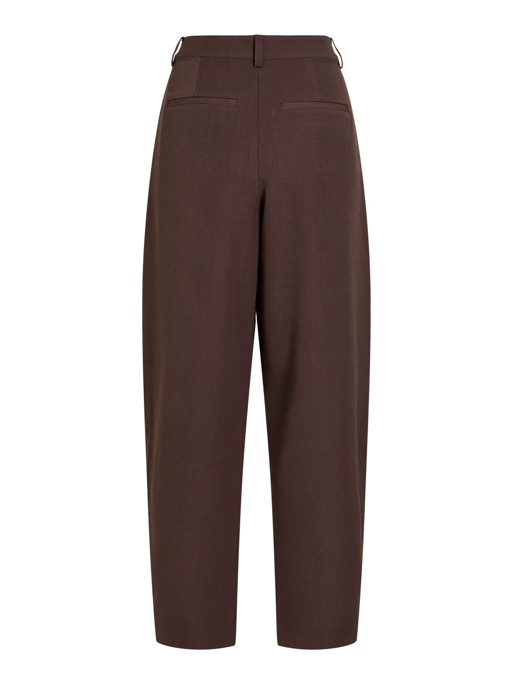 Brown Barrel Leg Trousers