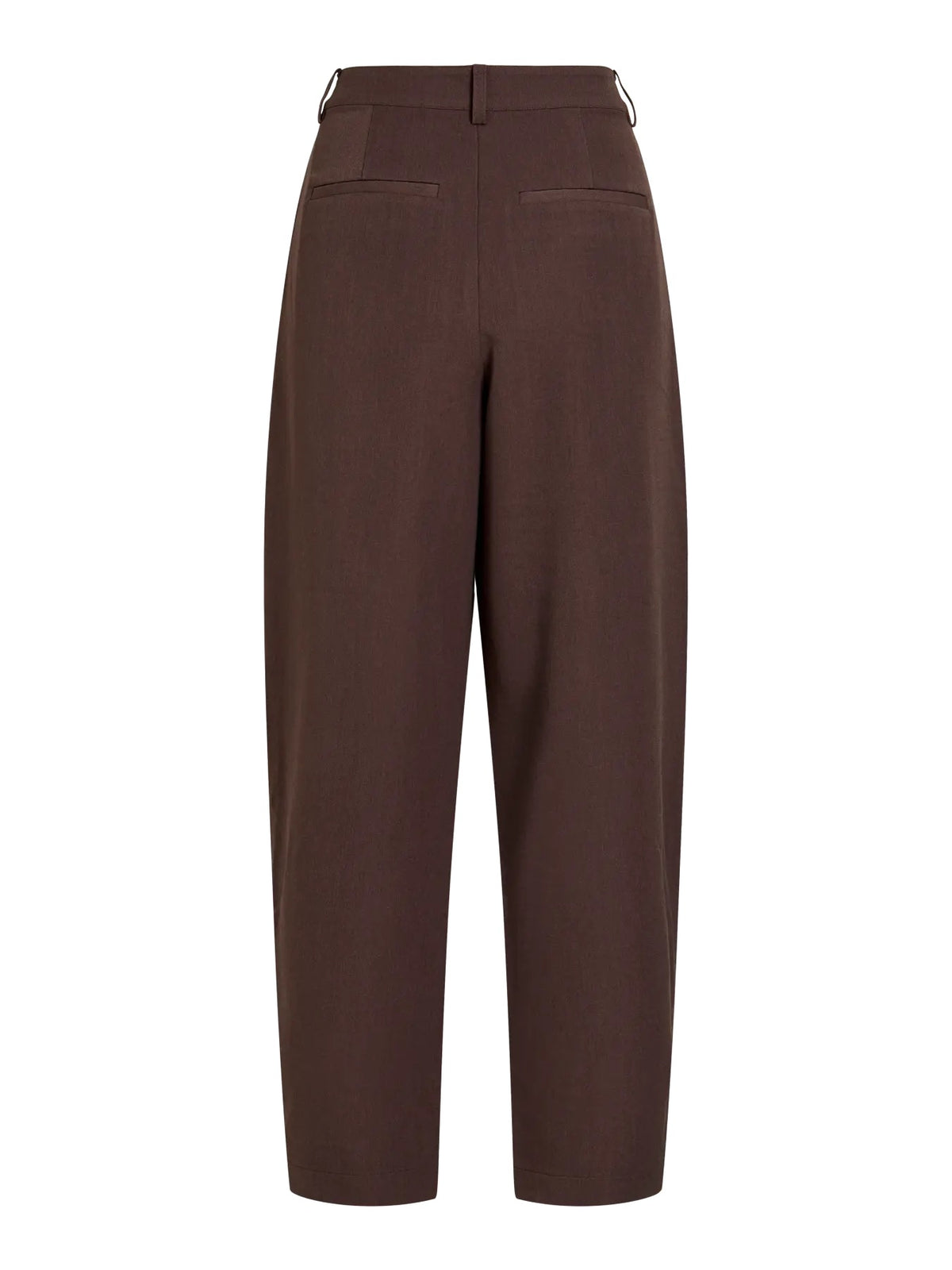 Brown Barrel Leg Trousers