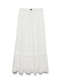 White Tiered Maxi Skirt