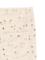 Broderie Anglaise Cream Jeans