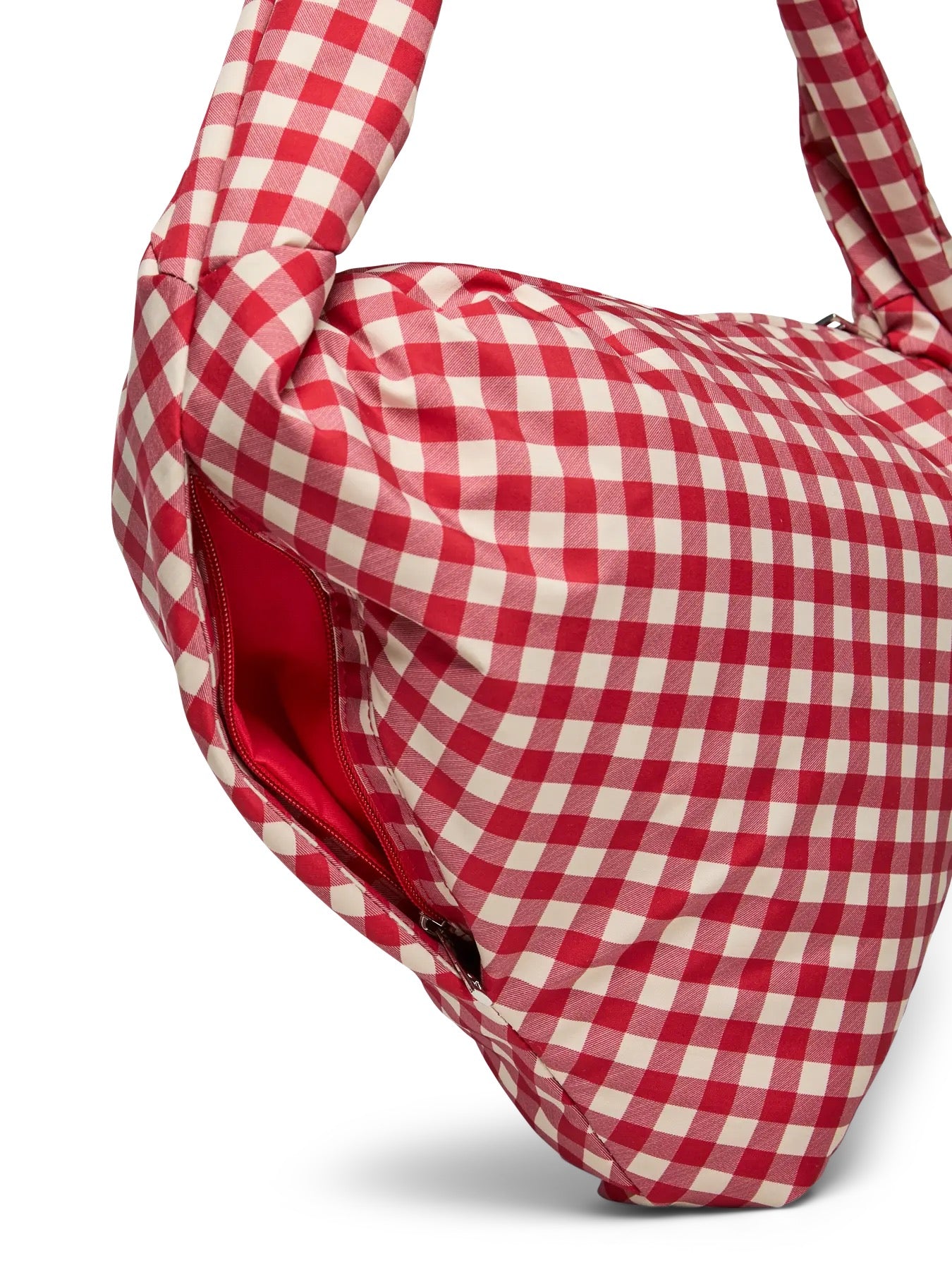 Red Gingham Heart Bag