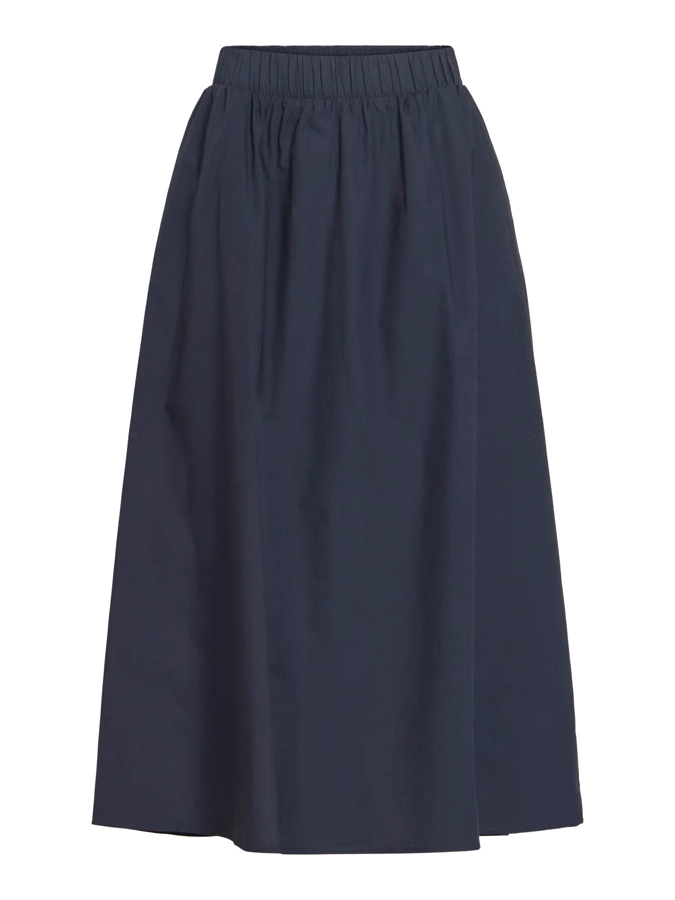 Navy Cotton Full Skirt