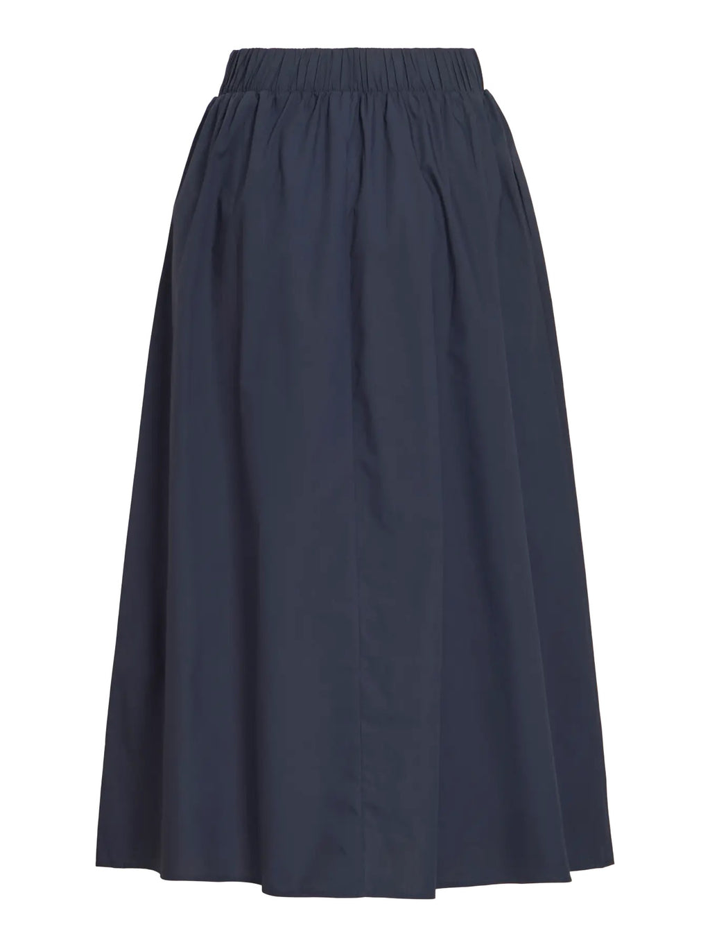 Navy Cotton Full Skirt